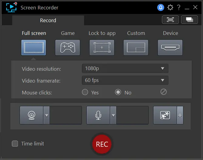 Screen Recorder Interface